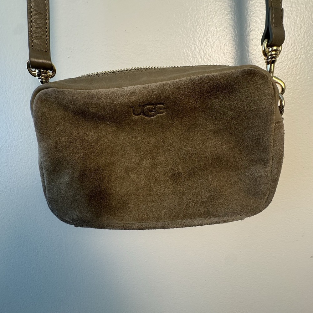 Ugg Suede Janey II Crossbody Bag Camera Style Bag